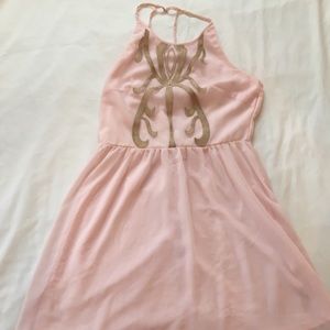 Francesca’s Light Pink Cocktail Type Dress- Size L